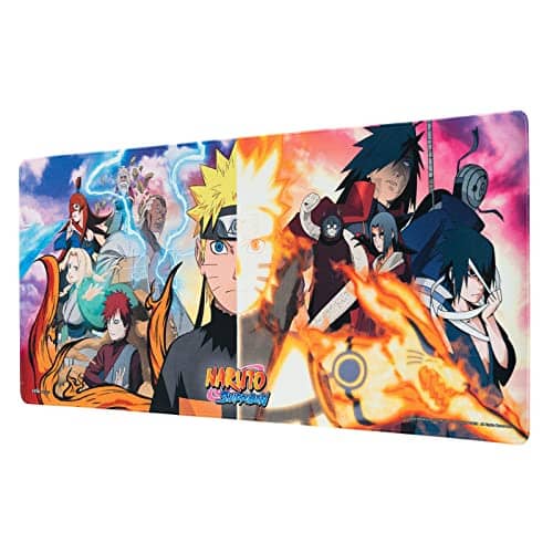 Grupo Erik Naruto XXL Mouse Mat - Desk Pad - 31.5" x 13.78" Non-Slip Rubber Base Mouse Pad, Gaming Mouse Pad, Keyboard Mouse Mat - Naruto Gifts