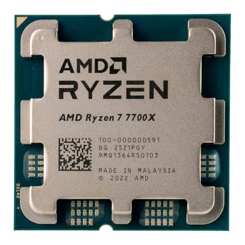 AMD Ryzen 7 7700X 8-Core CPU with CM Hyper 212 150W 120mm PWM Air Cooler (4.5 to 5.4 GHz 16-Threaded AM5 Desktop Processor that outperforms Intel i9-12900, Ryzen 5 9600X & Ryzen 7 8700G in Pass Mark)