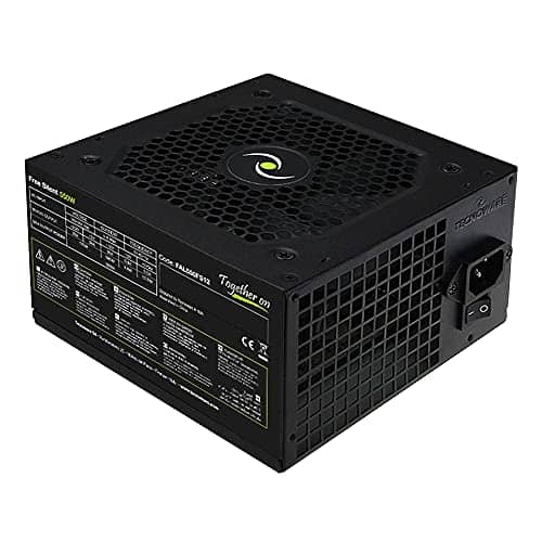Tecnoware ATX 550W power supply for PC - Silent 12 cm fan - Connectors 2 x SATA, 1 x 24 Poles, 1 x 12V 4 + 4 Poles, 2 x Molex, 1 x Floppy
