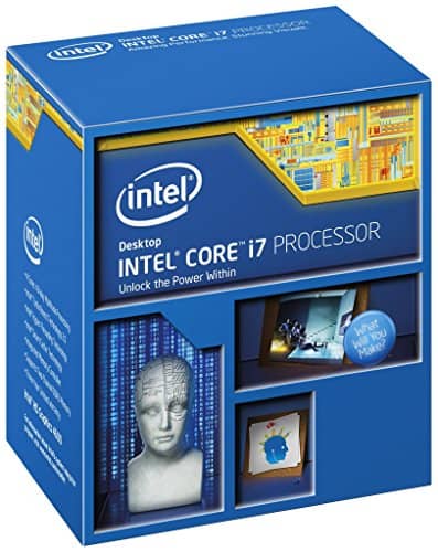 Intel i7-5820K Extreme Hex Core CPU Processor (3.30GHz, 15MB Cache, 140W, Socket 2011-V3, 28 Lanes PCI Express Generation 3)