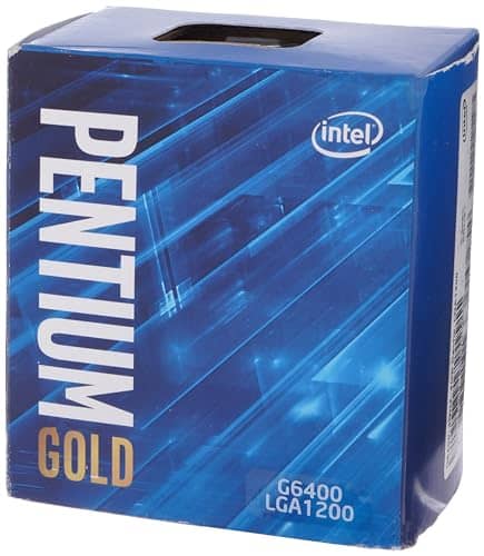Intel® Pentium Gold G-6400 Desktop Processor 2 Cores 4.0 GHz LGA1200 (Intel® 400 Series chipset) 58W (BX80701G6400)