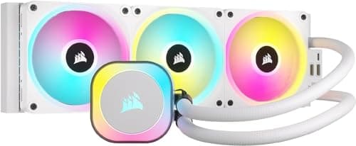 Corsair iCUE LINK H150i RGB AIO Liquid CPU 360mm Cooler - White (CW-9061006-WW)