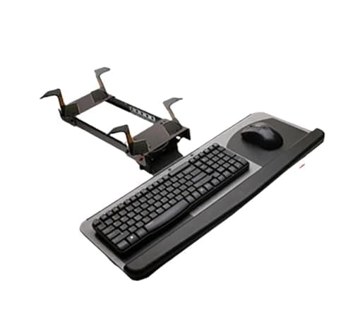 Ergonomic Keyboard Stand with XL Wrist Rest, Adjustable Tilt, Includes 2 Mouse Pads, Perfect for Computer Desk, LK06AD Keyboard Tray Support
