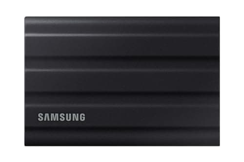 Samsung T7 Shield 1TB USB 3.2 Gen 2 (10Gbps), IP65 Rated, Speeds Upto 1050 MB/s, External Solid State Drive (Portable SSD) Black (MU-PE1T0S)