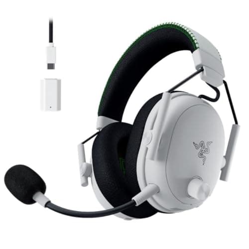 Razer BlackShark V3 Pro Wireless ANC Esports Gaming Headset for Xbox: Full Band Mic - 50mm Drivers - 2.4 GHz, Bluetooth, USB, 3.5mm - Works with PC, Mac, PS5, Nintendo Switch - White