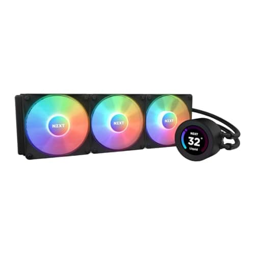NZXT Elite 360mm RGB AIO Disply Black Liquid Cooler