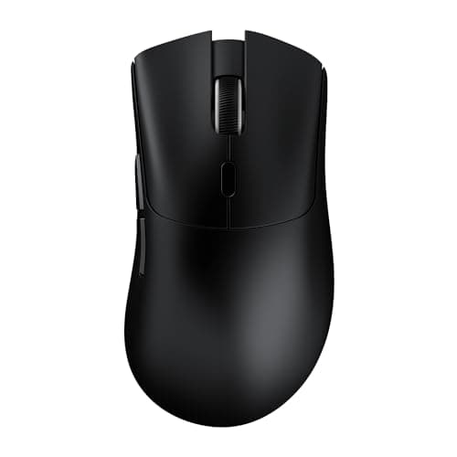 MAMBASNAKE Attack Shark R1 Wireless Gaming Mouse, Optical Sensor PAW3311 18K DPI, 59g Ultralight 2.4Ghz/BT/Wired Computer Mouse for Win/Mac - Black