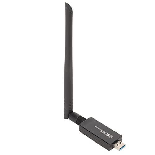 Yunseity USB WiFi Adapter, RTL8812AU Wireless Network Adapter, 1200M USB 3.0 WiFi Dongle with Dual Band 2.42GHz/300Mbps 5GHz/866Mbps High Gain Antenna for Android, Linux, Win XP, 7, 8, 10