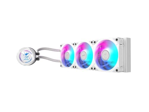 Gigabyte AORUS WATERFORCE II 360 ICE Liquid CPU Cooler, 360mm Radiator with 3x120mm Low Noise ARGB Fans, Compatible with Intel LGA1700 and AMD AM5 (GP-AORUS WATERFORCE II 360 ICE)