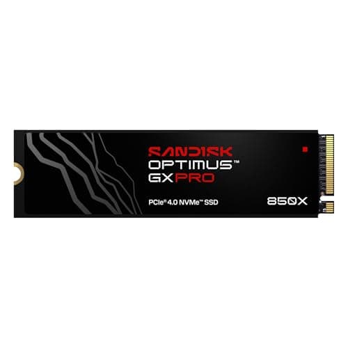 SANDISK Optimus GX PRO 1TB 850X NVMe SSD Internal Solid State Drive - Gen4 PCIe, M.2 2280, Up to 7,300 MB/s Read Speed - SDSP81X00TAN