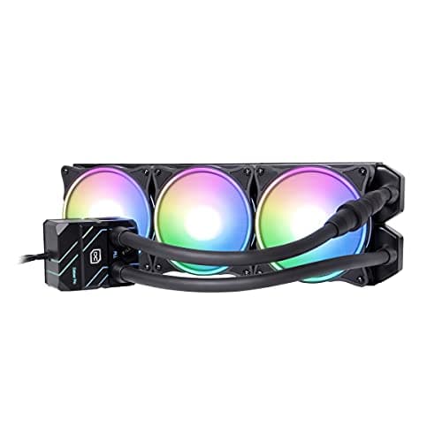 Alphacool 11771 Eisbaer Pro Aurora 360mm CPU Cooler, 15.35 x 4.72 x 1.5 inches, AMD & Intel Compatible, Desktop & Server, 4 Watts, 20 dB Noise, 119.8 CFM, RGB LED