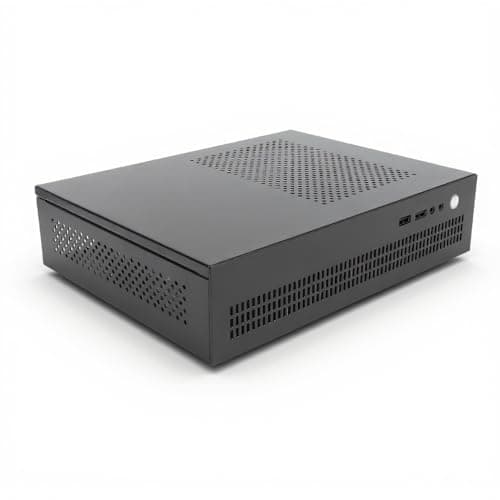 XUMIUZIY Micro ATX Case PC Case, Mini PC ITX Desktop Computer, Compact Desktop Micro ITX Chassis, with USB 2.0 Interface for Gaming Computer