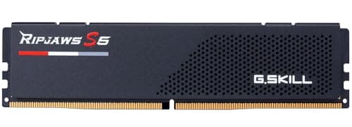 G.SKILL Ripjaws S5 Series DDR5 RAM (Intel XMP 3.0 & AMD Expo) 16GB (1x16GB) Up to 6000MT/s CL36-36-36-96 1.35V Desktop Computer Memory U-DIMM - Matte Black (F5-6000J3636F16GX1-RS5K)