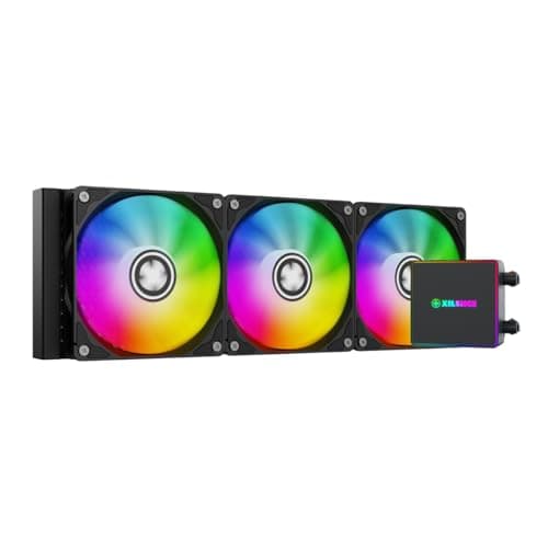Xilence LQ360PRO.ARGB AMD/Intel 360 mm AiO Water Cooling, AM5/AM4, LGA 1700/2066/2011/1151/1150/1155/1156/1200, 350W TDP, 3x 120 mm ARGB PWM Fans, for High Cooling Demand Gaming/Streaming, Black
