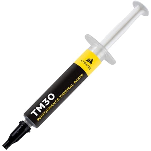 Corsair TM30 Performance Thermal Paste, Premium Zinc Oxide Based, Heatsink Paste, Thermal Compound for All CPU Coolers, Thermal Interface Material, 3 g, Black