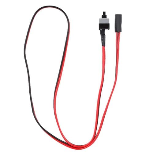 Dpofirs ATX Chassis Jumper Switch Cable, Computer Case Contact Type Power Switch Cable, RESET Reset Switch Cable, Red