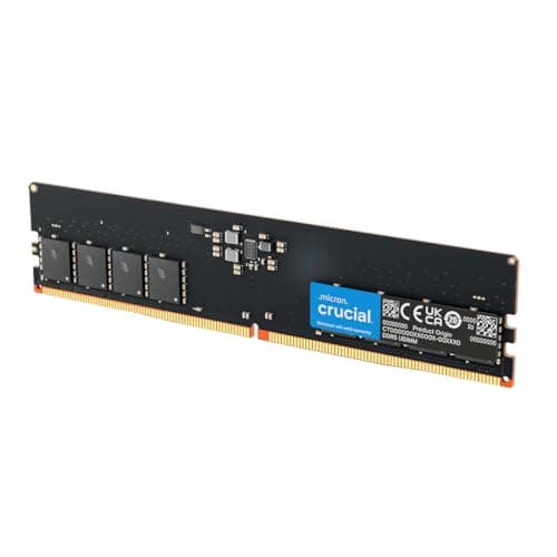 Crucial DDR5 RAM 16GB 5600MHz CL46, Desktop Computer Memory, High Performance RAM (or 5200MHz, 4800MHz) - CT16G56C46U5