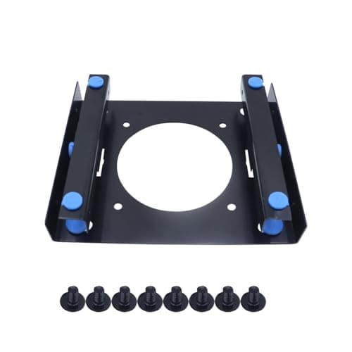 Riven 3.5 Inch to 5.25 Inch Internal Hard Drive Mounting Compartment Bracket for Front Bay Mounting Kit Processed SSD Hard Drive Adapter