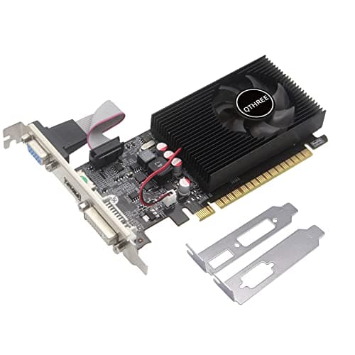 QTHREE NVIDIA GT 730 Graphics Card,4GB,DDR3,128-Bits,DVI-I,HDMI,VGA,Video Card for PC,PCI Express x16,Low Profile Computer GPU,DirectX 11,Support 2K