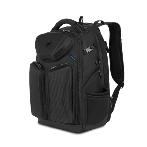 SwissGear Gaming Laptop Backpack with USB, Black/Blue, 19 Inch, Gaming Laptop Backpack With Usb