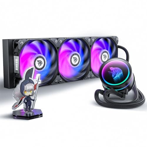 AsiaHorse WK-A360 360mm AIO Liquid CPU Cooler, Dual Chamber Pump 4500RPM, Ceramic Bearing, 3x 120mm 65CFM Low-Noise Fans, Compatible with Intel/AMD (LGA1700/AM5/AM4)