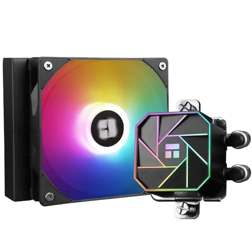 Thermalright Aqua Elite 120 V3 Liquid CPU Cooler, 120mm ARGB Fans, AMD/AM4/AM5, Intel LGA1150/1151/1200/2011/1700, 6.18 x 4.72 x 2.118 inches, 1500 RPM, 66.17 CFM, Desktop, Server