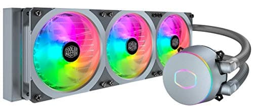 Cooler Master MasterLiquid ML360P Silver ARGB Close-Loop AIO CPU CPU Liquid Cooler, Dual Chamber Pump, 360mm Radiator, SF360R PWM, AMD Ryzen AM5/AM4/TR4, Intel LGA1700*/1200 (MLY-D36M-A18PA-R1)