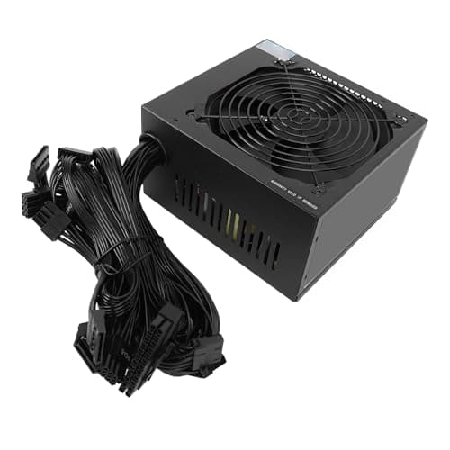 Eacam 600W Efficient Computer Power Supply for Gaming System with 12cm