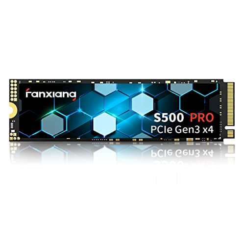 S500 Pro 256GB NVMe SSD M.2 PCIe Gen3x4 2280 Internal Solid State Drive, SLC Cache 3D NAND TLC, Up to 3000MB/s, Compatible with Laptop and PC Desktops(Black)