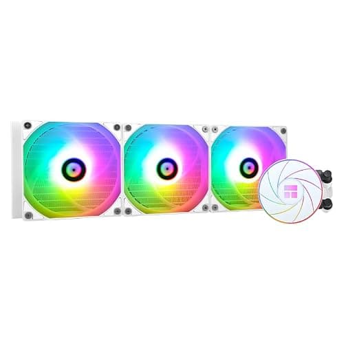 THERMALRIGHT AQUA ELITE 360 White ARGB Liquid CPU Cooler, 360 AIO Cooling Range Size, 3 x 120mm PWM Fans, S-FDB Bearings, for AMD/AM4/AM5, INTEL LGA1150/1151/1155/1156/1200/2011/1700