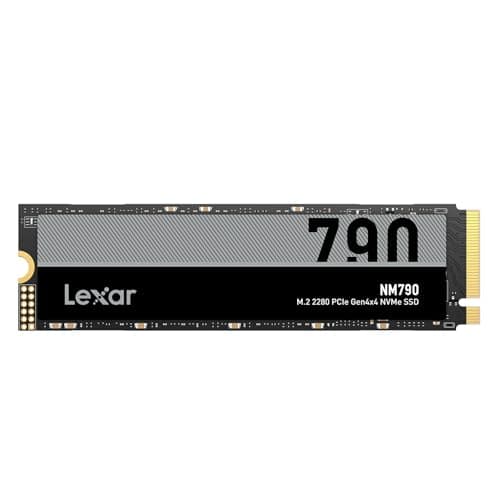 Lexar NM790 2TB SSD, M.2 2280 PCIe Gen4x4 NVMe 1.4 Internal SSD, Up to 7400MB/s Read, Up to 6500MB/s Write, Internal Solid State Drive for PS5, PC, Laptop, Gamers, Professionals (LNM790X002T-RNNNG)