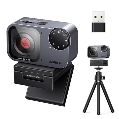 UGREEN AI 4K@30fps PDAF Webcam with Auto Framing CMOS Sensor for PC Mac