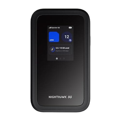 NETGEAR Nighthawk M7 | Portable 5G WiFi Router with eSIM | Unlocked Wi-Fi Hotspot | Physical SIM and eSIM Compatible with Any Operator | 5G/4G/LTE | Wi-FI 7 | Up to 3.6Gbps | MH7150