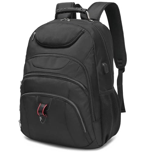 Extra Large Laptop Backpack for Men,55L Gaming Laptop Backpack,18.4Inch Travel Backpack with USB Charging Port, Business Flight Approved -Big Capacity Computer Bag College Bookbag, Black Black