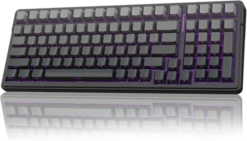 AULA F99 Mechanical Gaming Wireless Keyboard,Tri-Mode BT5.0/2.4GHz/USB-C Hot Swappable Custom RGB Backlit Creamy Computer Keyboard for PC/Tablet/PS/Xbox