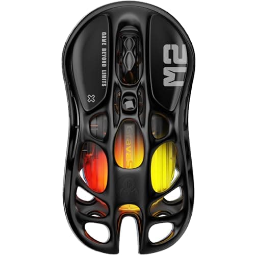 GravaStar Mercury M2 Wireless Gaming Mouse, PAW3395 sensor,upto 82 hours on a 1.5-hour charge, 650 IPS Maximum Acceleration, 26000 DPI High-Resolution Sensitivity.