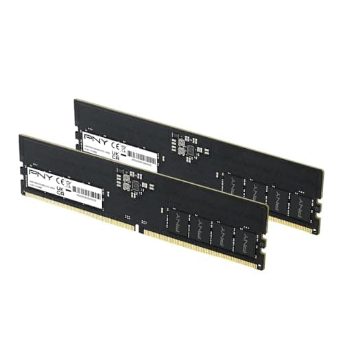 PNY Performance 16GB (2x8GB) DDR5 RAM 5600MHz (PC5-44800) - CL46, 1.1V - Compatible with 5200MHz, 4800MHz - Desktop Memory Kit - MD16GK2D5560046-TB