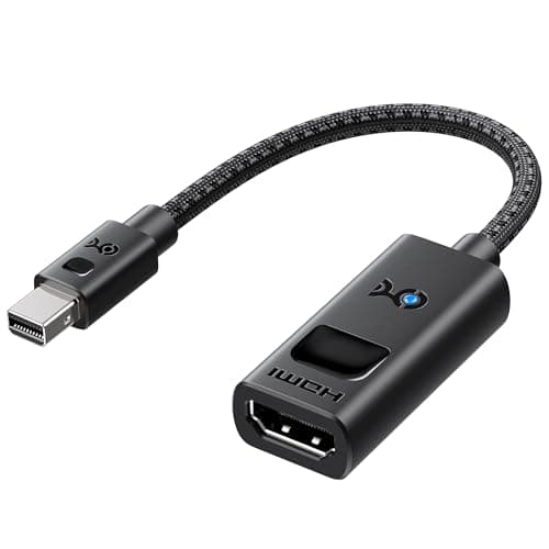 Cable Matters 8K Mini DisplayPort to HDMI Adapter with 8K 30Hz or 4K 120Hz Resolution Support in Black