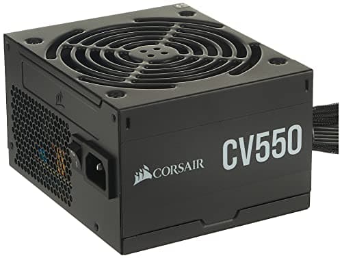 Corsair CV550, CV Series, 80 PLUS Bronze Certified, 550 Watt Non-Modular Power Supply - Black