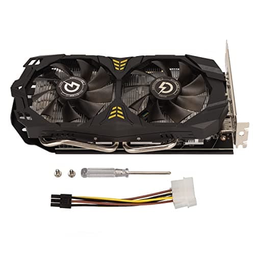 Dpofirs AMD Radeon RX 580 8GB Graphics Card, 3 DP 1244MHz GPU,GDDR5 with 2 Fans, 256 Bit Graphics Card for Gaming PC, HD PCI Express 3.0