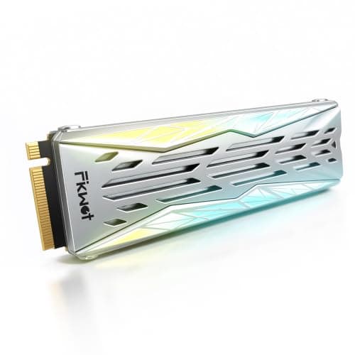 Fikwot FN990 1TB NVMe SSD M.2 2280 PCIe Gen4x4 with RGB Heatsink, Up to 7400MB/s, 3D NAND TLC, Internal Gaming Solid State Drive for PS5 & Desktop