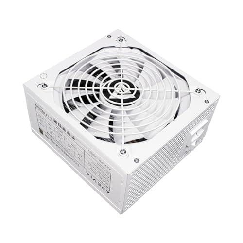 Apevia ATX-PR1000W-WH PCIE 5.0 & ATX 3.0 Prestige 1000W 80+ Gold Rated, PCIE 5.0 / Gen 5 12VHPWR Connector, Active PFC ATX Gaming Power Supply White