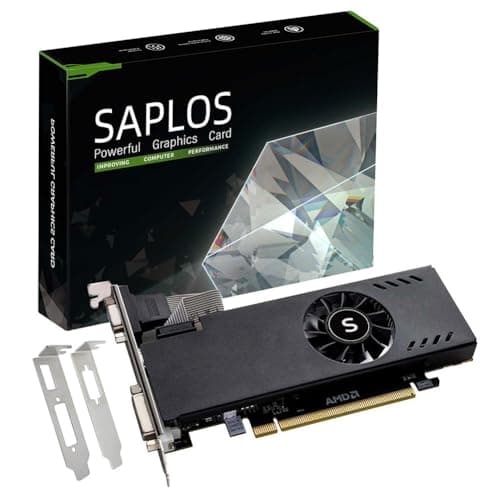 Radeon RX 550 Low Profile Graphics Card, 4GB GDDR5 128-bit, HDMI VGA DVI-D