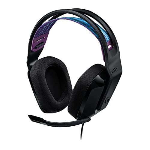 Logitech G335 Wired Gaming Headset, With Microphone, 3.5mm Audio Jack, Comfortable Memory Foam Earpads, Lightweight, Compatible With Pc, Playstation, Xbox, Nintendo Switch - Black