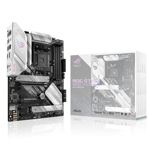 ASUS ROG STRIX B550-A GAMING (AMD B550) AM4 Gaming ATX motherboard with PCIe 4.0, Intel® 2.5Gb Ethernet, dual M.2 with heatsinks, SATA 6 Gbps, USB 3.2 Gen 2 and Aura Sync RGB