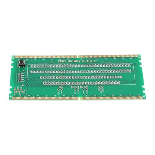 Generic DDR5 RAM Memory Slot Tester Card with LED Lights, Portable Open Short Circuit Indicator for PC Motherboard Memory Maintenance & Repair, No External Power Required (Green)