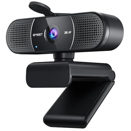 EMEET C960 2K Webcam with Microphone, PDAF, 2 Omnidirectional Mics