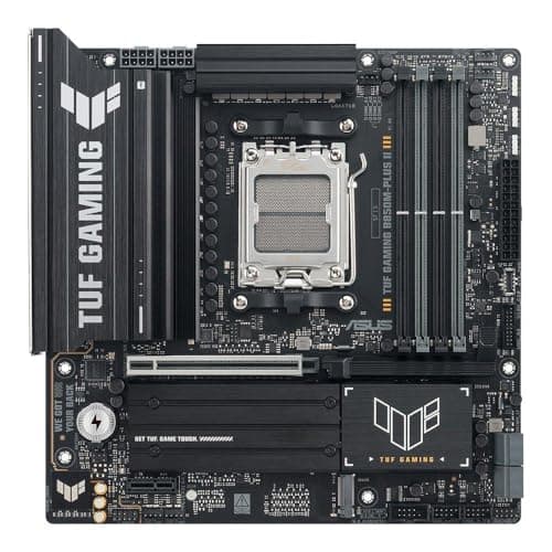 ASUS TUF Gaming B850M-PLUS II Motherboard Socket AMD AM5 (AMD B850, mATX, DDR5 Memory, 1x PCIe 5.0 M.2, 2x PCIe 4.0 M.2, Aura Sync)