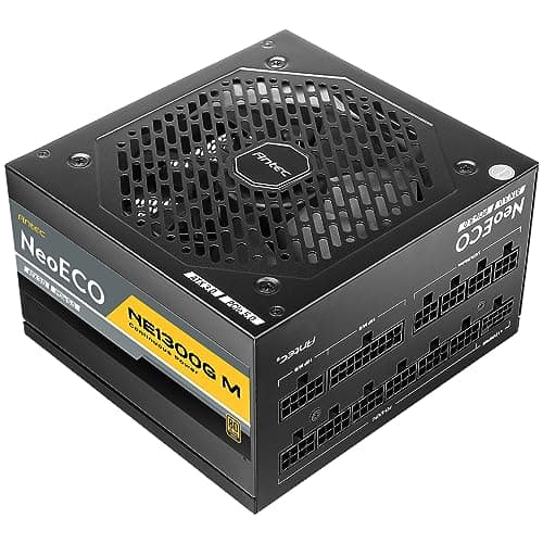 Antec NE1300G M ATX 3.0 Gold Power Supply, 80+ Gold Certified PSU, ATX 3.0 & PCIe 5.0 Compatible Full Modular (NE1300G M ATX 3.0 (1300W))