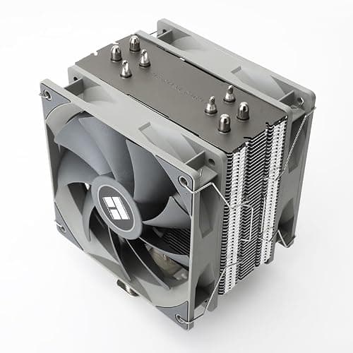 Thermalright Assassin Spirit 120 V2 Plus CPU Air Cooler, 4 Heat Pipes, Double PWM Quiet Fan CPU Cooler, Computer Heatsink Cooler, for AMD AM4 AM5/Intel 1700/1150/1151/1200(AS120 V2 Plus)